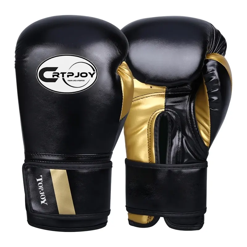 Black Gold Boxing Gloves