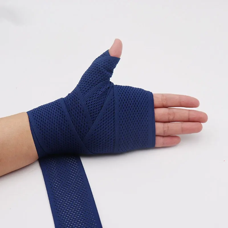 blue mesh hand wraps