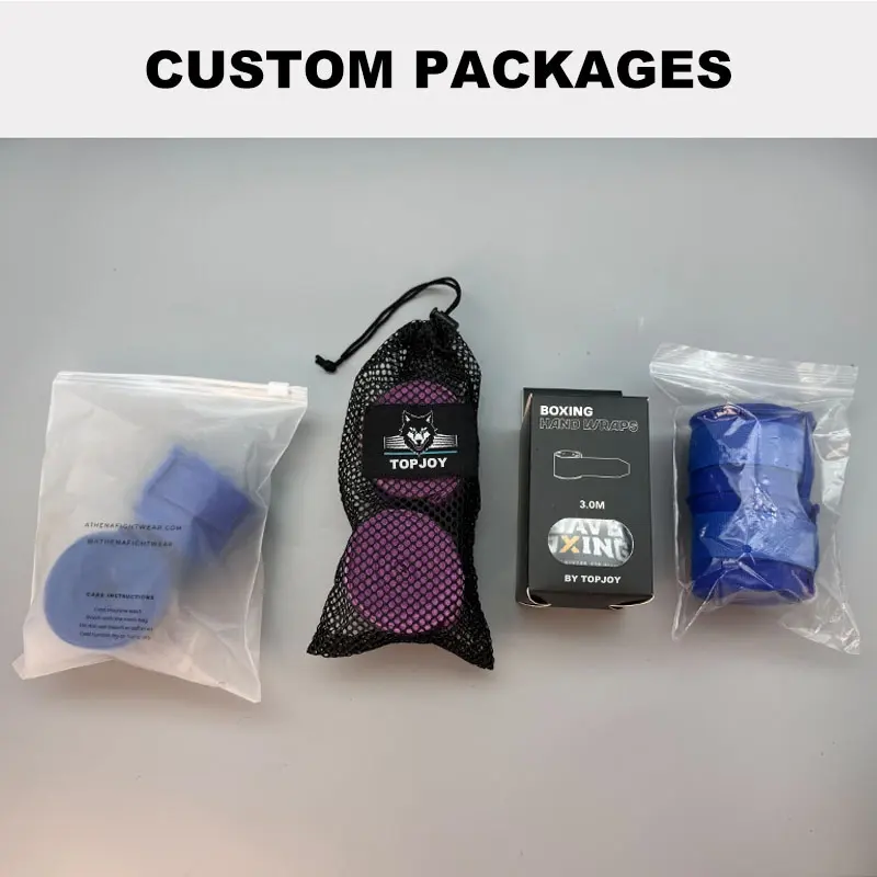 Semi elastic boxing wraps packages